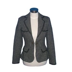 Rag & Bone Handmade Combat Style Wool Blend Single Button Blazer Jacket Size 8